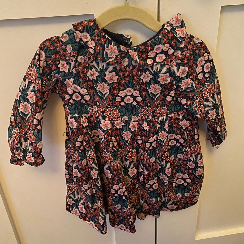 Jacadi beautiful floral dress size 12m